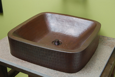 Copper Tub Sculpture