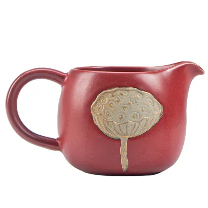 Ceramic Kung Fu Tea Set with Lotus Design for Wholesale
