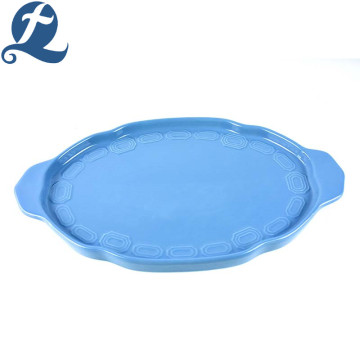 Baking ware copper grain ceramic bakeware with binaural