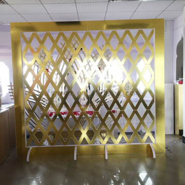 Luxury Modern Gold Wedding Backdrop for Elegant Banquets