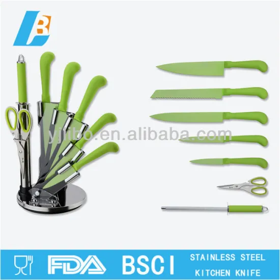 hot knife Non-stick coating kitchen knife set 8pcs knife set