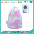 Unicorn plush colorful backpack