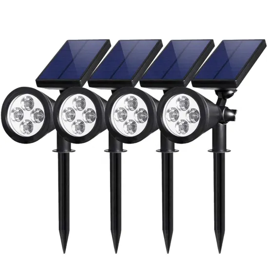 Wholesale Waterproof 4 LED Solar Spotlight: Solar-powered Garden Spot & Lawn Light for Outdoor Use