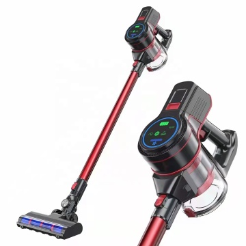 Smart Eco-Friendly Cordless Vacuum Cleaner: Automatic Speed Control with Touchscreen and Stick Design