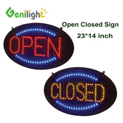 OUVERT Illuminated Acrylic Sign: Advertising Display LED Letter Noen Sign