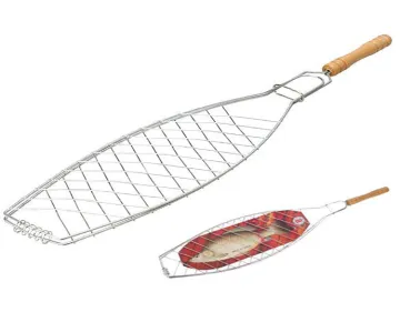 Wholesale Barbecue tool Folder Basket Fish Griller For Outdoor BBQ Kitchen grilling skillet basket BBQ Grill Fish Basket
