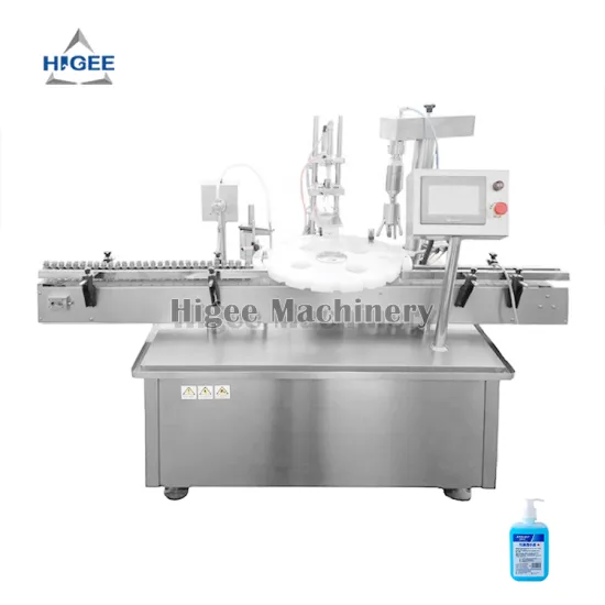 Automatic Economic Hand Sanitizer Filling and Capping Machine for Square and Round Bottles