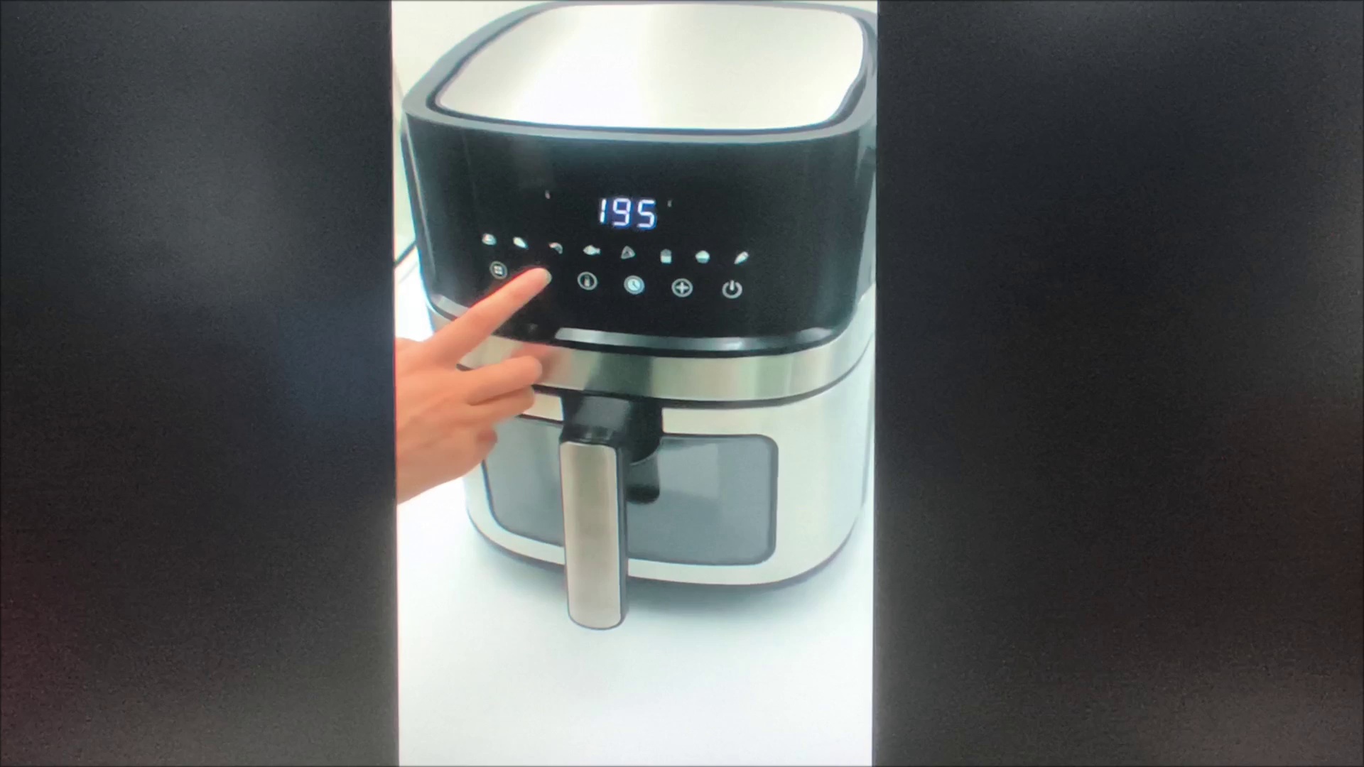 Smart Air Fryer with Non-Stick Coating and LCD Display