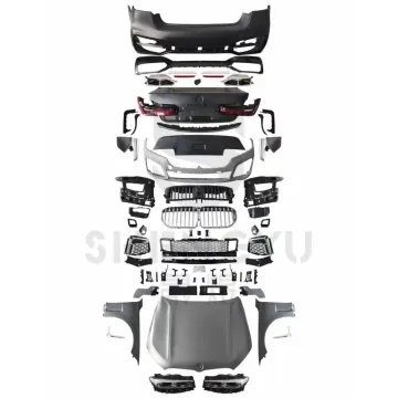 Upgrade BMW 7 Series F02 (08-15) Body Parts to G12 Model: Bumpers, Trunk, Lamps, Hood, Fenders