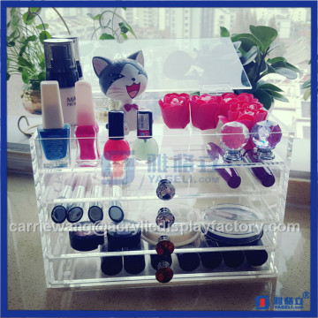 Factory Hot sale!!I Yageli POP style transparent acrylic makeup brush holder