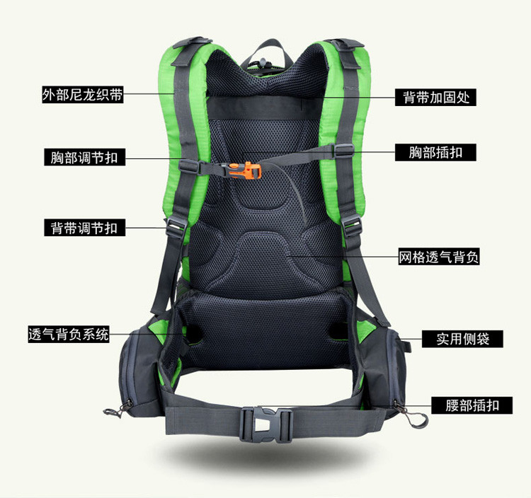 Outdoor backpack bag for travel