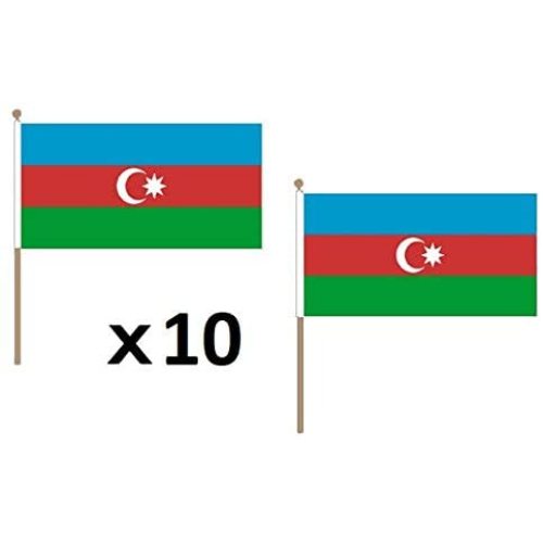 Promocja Azerbejdżanu Latająca flaga wyborcza przy stole narodowym