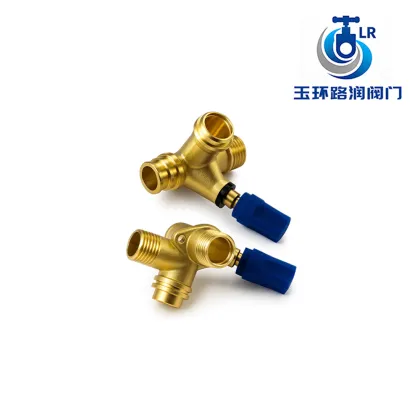 Precision Three-Way Brass Valve for Plumbing Systems