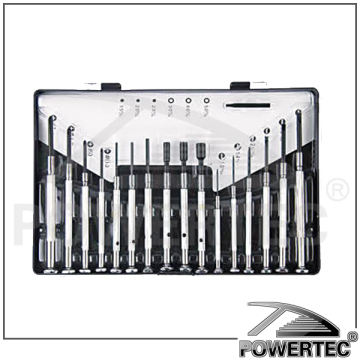 POWERTEC 16pc precision screwdriver with color box