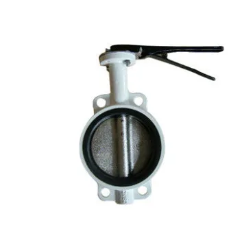 Industrial White Coating Wafer High Performance Butterfly Valve With Pn0.6 To Pn1.6mpa