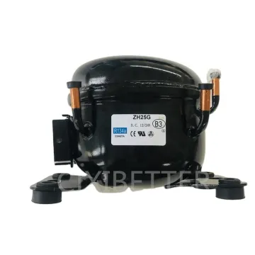 HZ25G Refrigerator Compressor for R134a Fridge, Compatible with DC12/24V and Freezer Compressor