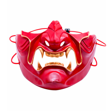 Máscara japonesa Oni meia face Hannya