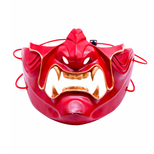 Máscara japonesa Oni meia face Hannya