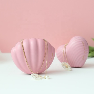 Cute Mini Shell Shape Wedding Bridesmaid Gift Metal Tin Box