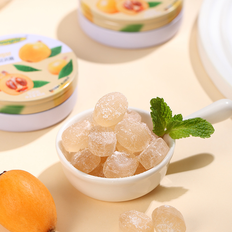 OEM ODM Vegan Fruit Flavor Fresh Breath Tin Box Hard Candy Sugar Free Vitamin C Sea Salt Mint Candy