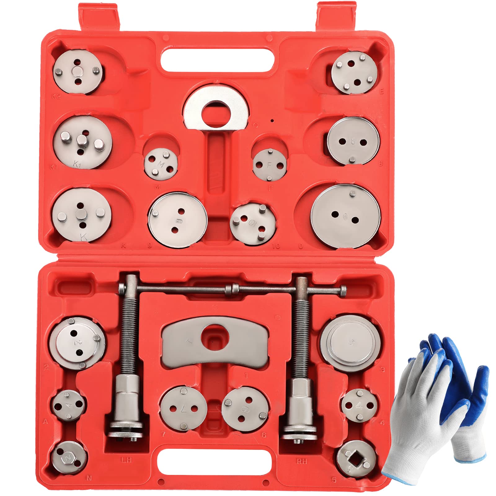 Universal Brake Caliper Wind Back Kit - 22pcs Brake Service Tool For ...