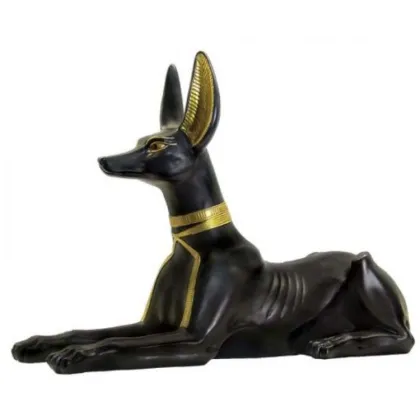 High quality antique bronze black dog statue