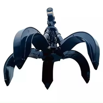 Orange Peel Grapple with Pump Motor and Engine for Excavators