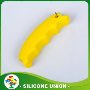Yellow Silicone Hand Shank For Promotion Gift