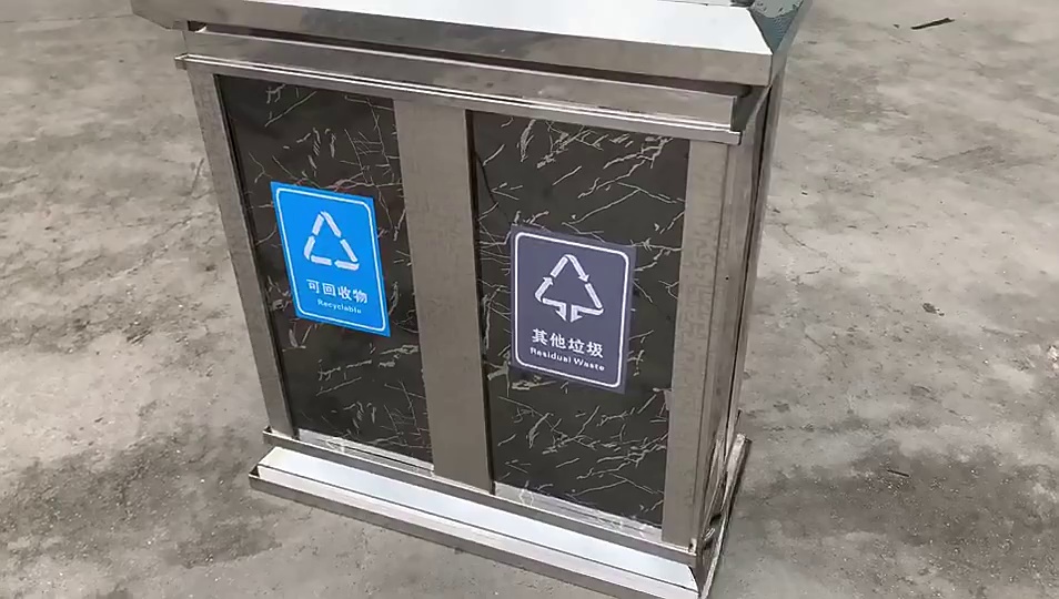 Customized Metal Trash Can for Indoor Commercial Use