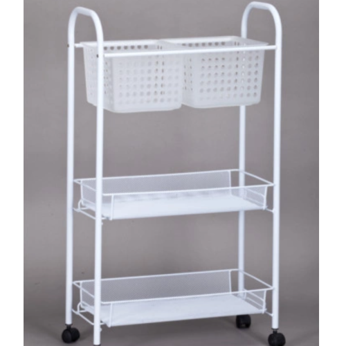 Convenient bathroom storage trolley