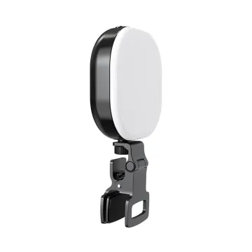 Rechargeable Clip-on Selfie Ring Light - 5 Color Modes for Vlogs & YouTube