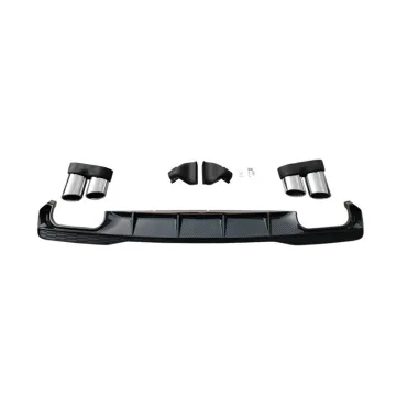 Carbon Fiber Black Rear Diffuser Lip Spoiler for Audi A7/S7 2019-2022