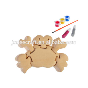 3D wooden craft puzzle crab
