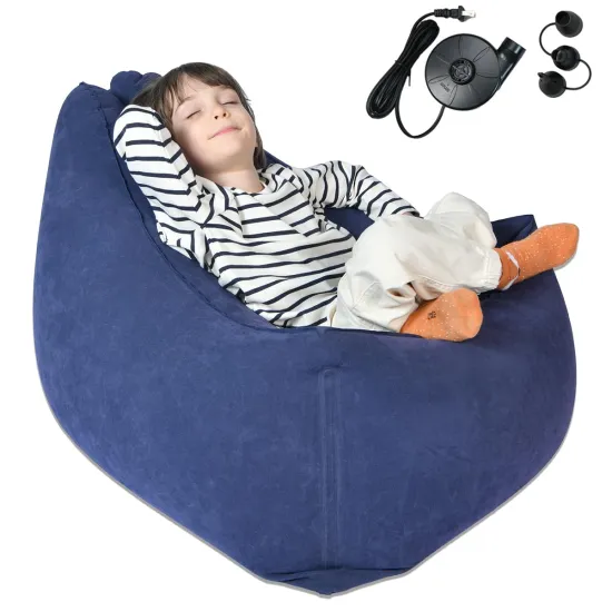 Relaxation and Sensory Comfort: The Autism-Friendly Decompression Air Pump Inflatable Peapod Triangle Chair for Kids
