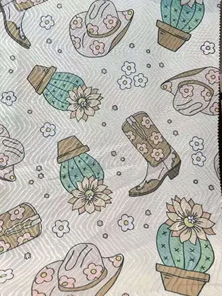 Home Textiles Crepe Tulle Printed Curtain Sheer