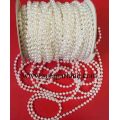 8/10/12 / 14MM Γιρλάντα Vintage Faux Shiny White Pearl Beads