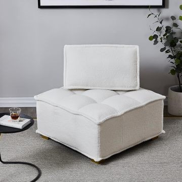 Compact Single-Seater Sofa Compact Tofu-Block Leisure Chair Supplier