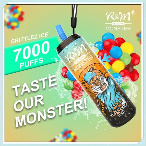 Authentic Wholesale R&M Monster 7000 Puffs