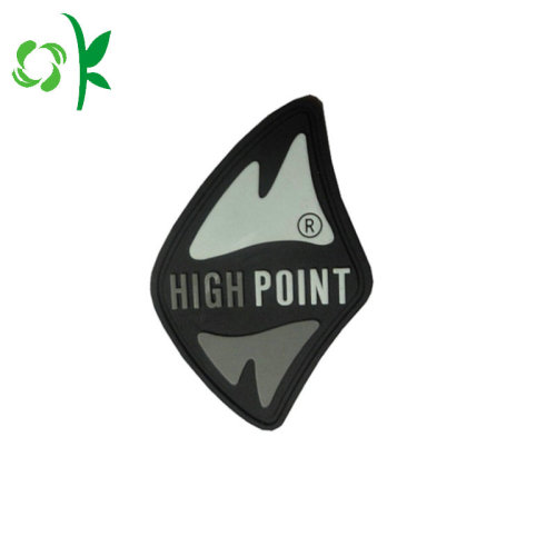 Brand Name Logo Silicone Button Badges for Clothes