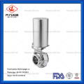 Sanitary SS304  Intelligent Head Pneumatic Butterfly Valve