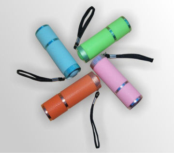 Aaa Battery 9 Mini Led Flashlight With White Light For Gift