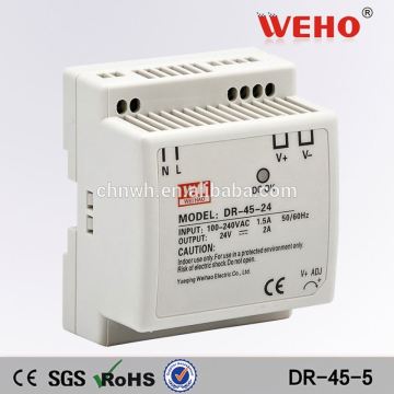 DIN Rail switching power supply 45w 5v 9a dc power switching 45 watt power supply