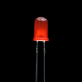 Super Bright 5mm rød diffust LED-lampe 45 grader