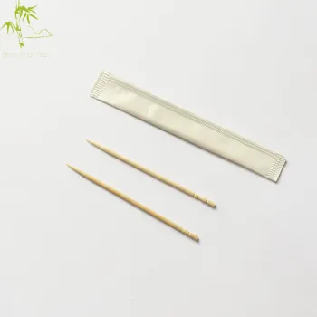200 Pcs 2.5 Inch Length Dinner Table One Head Fruit Tooth Pick Bamboo Toothpicks