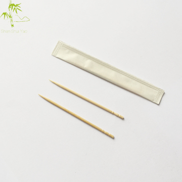 200 Pcs 2.5 Inch Length Dinner Table One Head Fruit Tooth Pick Bamboo Toothpicks