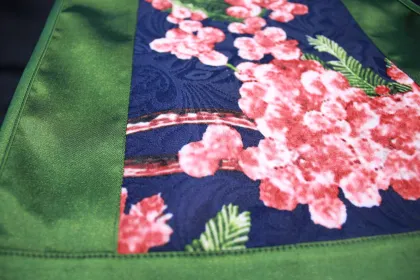 navy blue long skirt