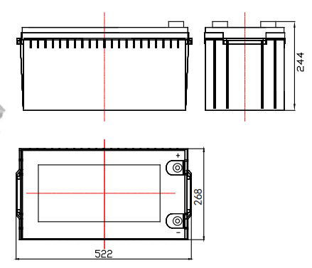 12V250Ah Lead acid Battery For Energy Storage System