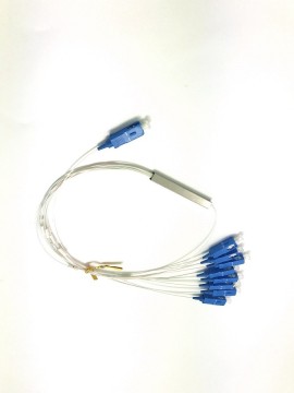 PLC 1*8 mini steel splitter sc upc connector