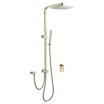 Modern Twin Head Shower Slange Rail Set