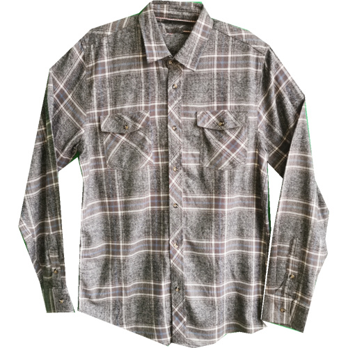 Men Casual Y/d 100% Cotton Flannel Shirt